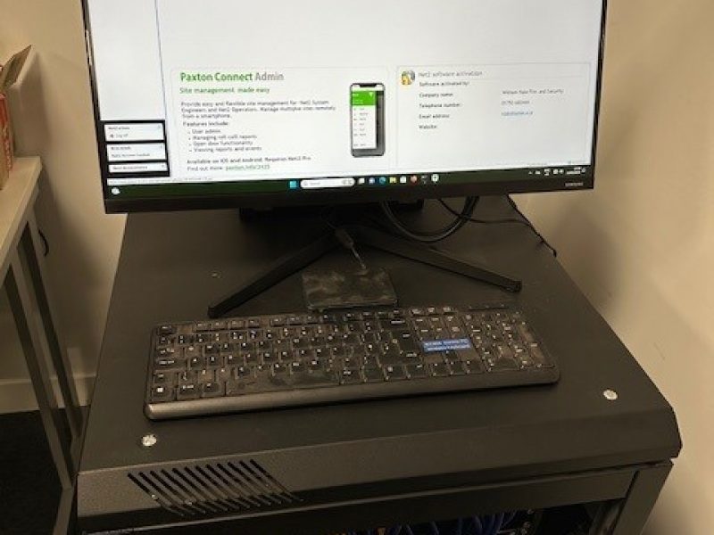 Paxton Access control network looking after four remote sites with fibre connectivity